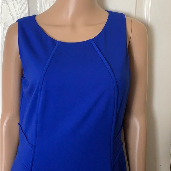 Cobalt blue Antonio Melani knit dress size 8 - Picture 2 of 8